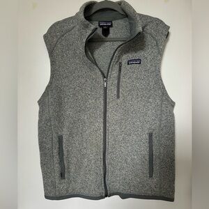 Men’s LightGray Patagonia Vest Sz L